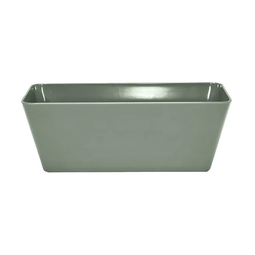 Bamboo Blooms 16 inch sage green rectangular planter