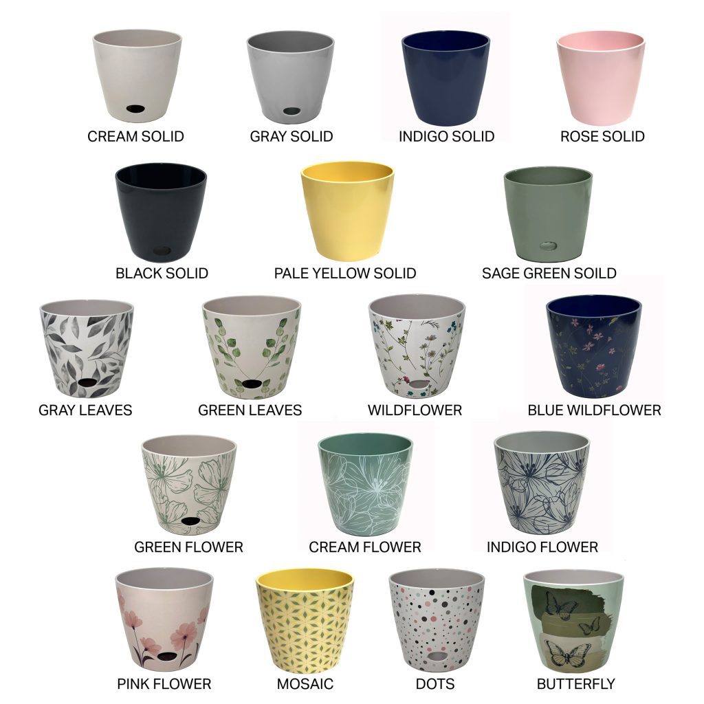 Bamboo Blooms 7 inch planter range
