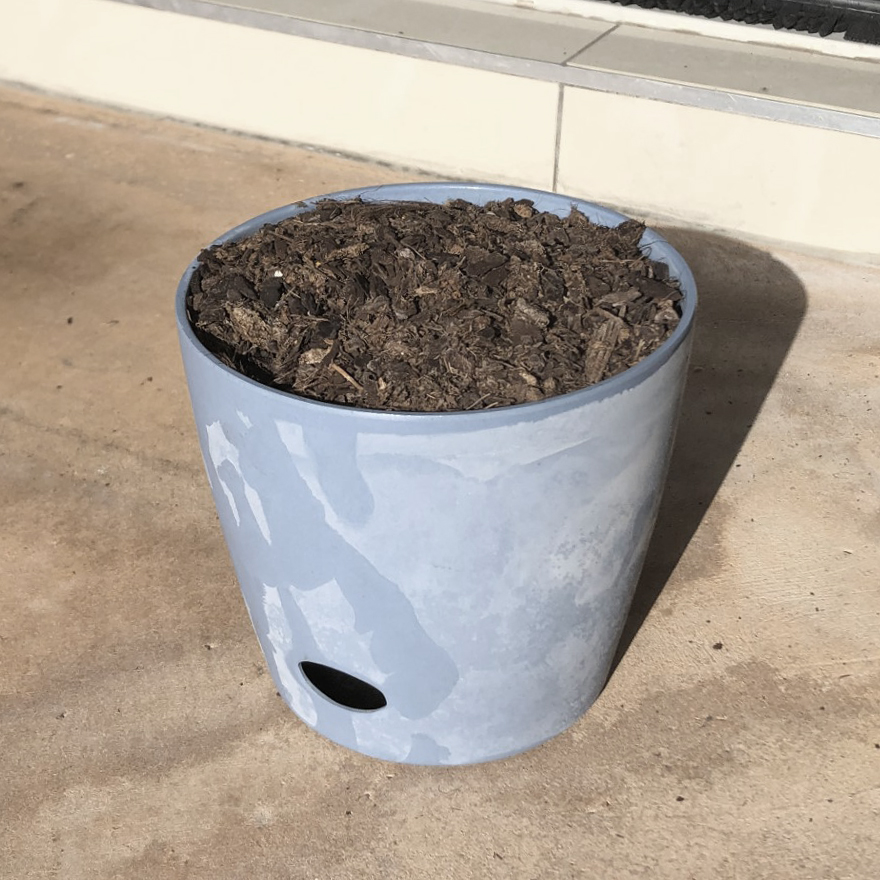 Bamboo Blooms planter during in-house freezer durability test
